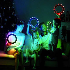 TOSY Flying Ring - 16 Million Color RGB LEDs or 12 LEDs, Super Bright, Lost Mode, Auto Light Up, Camping Essentials for Kids/Teens/Boy/Girl, Safe & Soft, Waterproof, Pool/Beach Games, Lightweight Toy